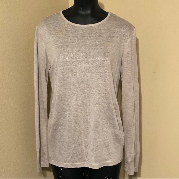 Alexander Wang Tops - Alexander Wang Silk Linen Knit Gray Top, NWT